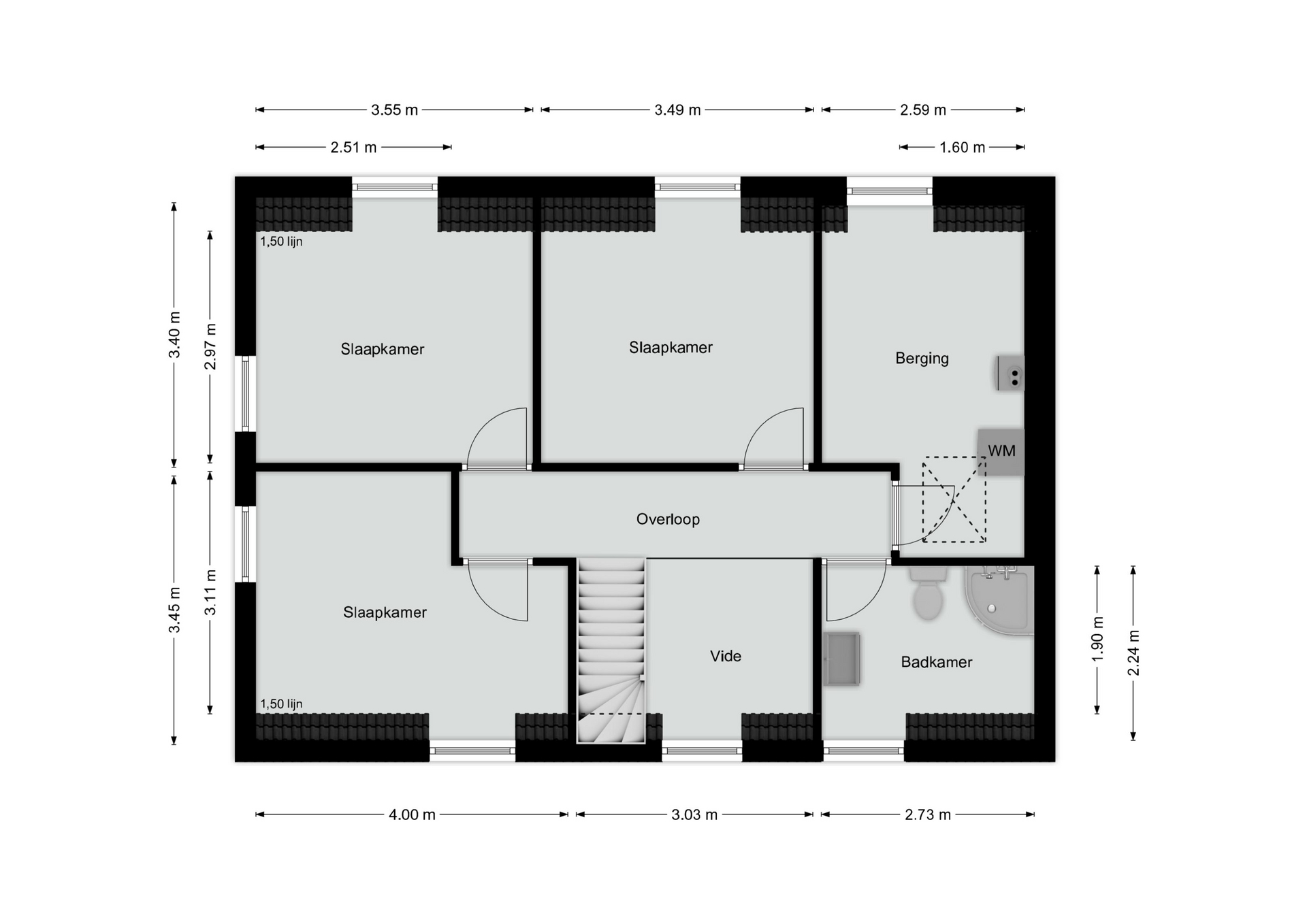 Eerste verdieping woning II