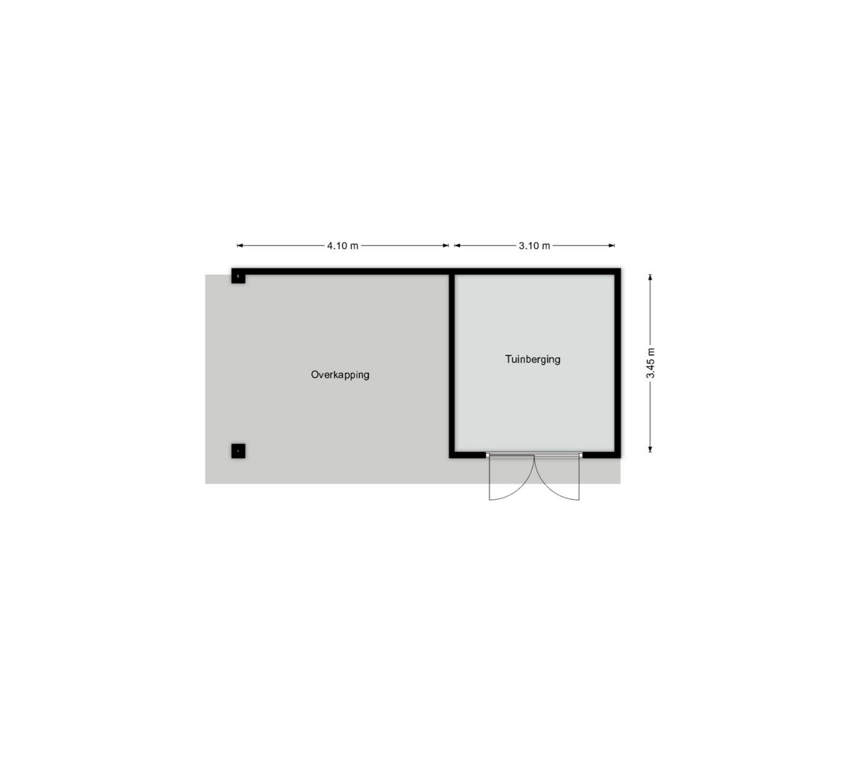 Overkapping en tuinhuis