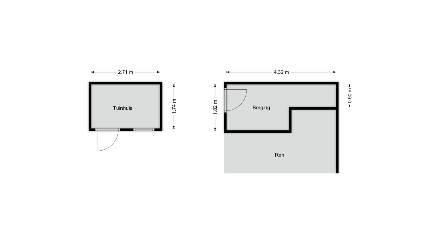 Tuinhuis en berging