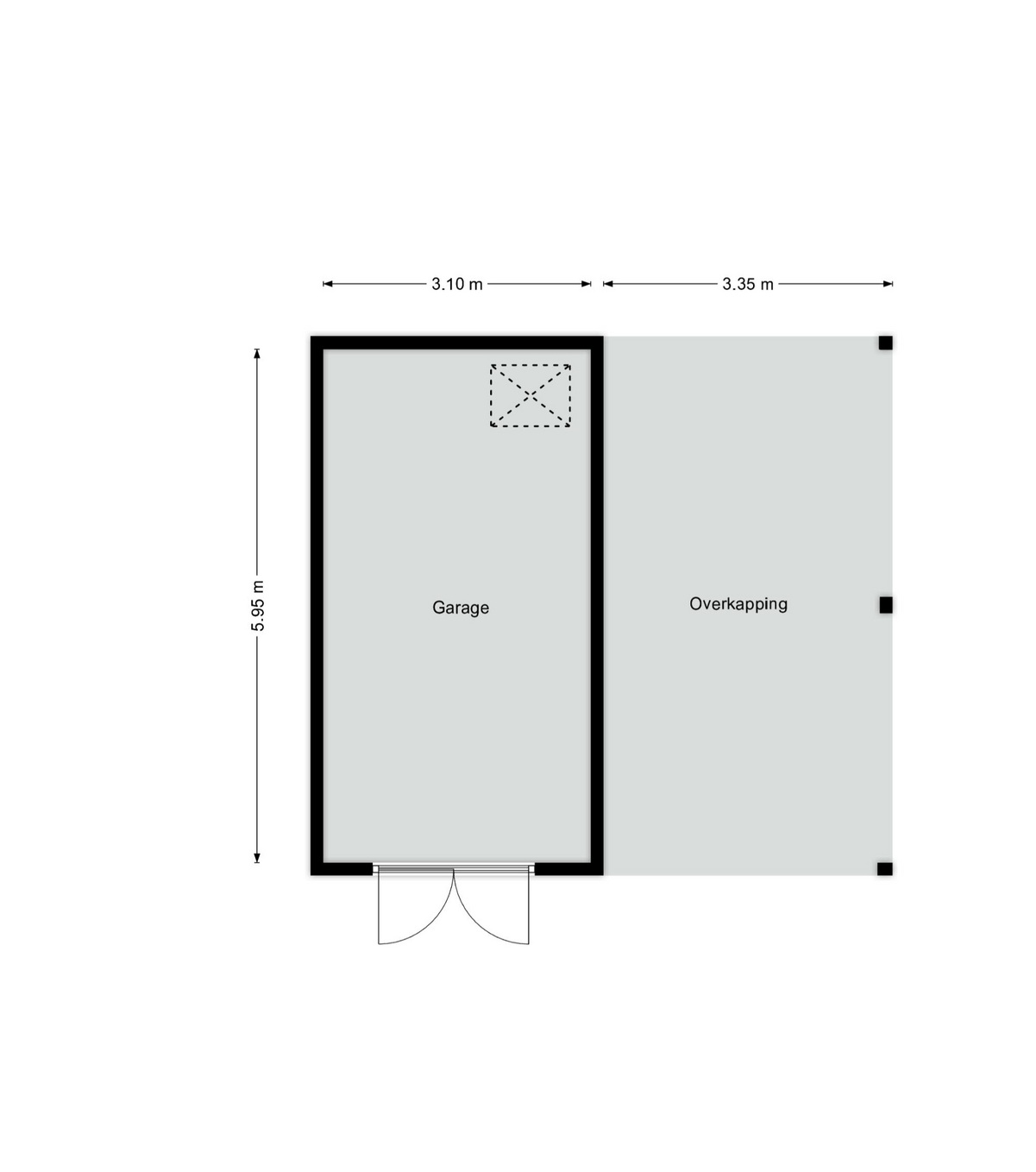 Garage en overkapping