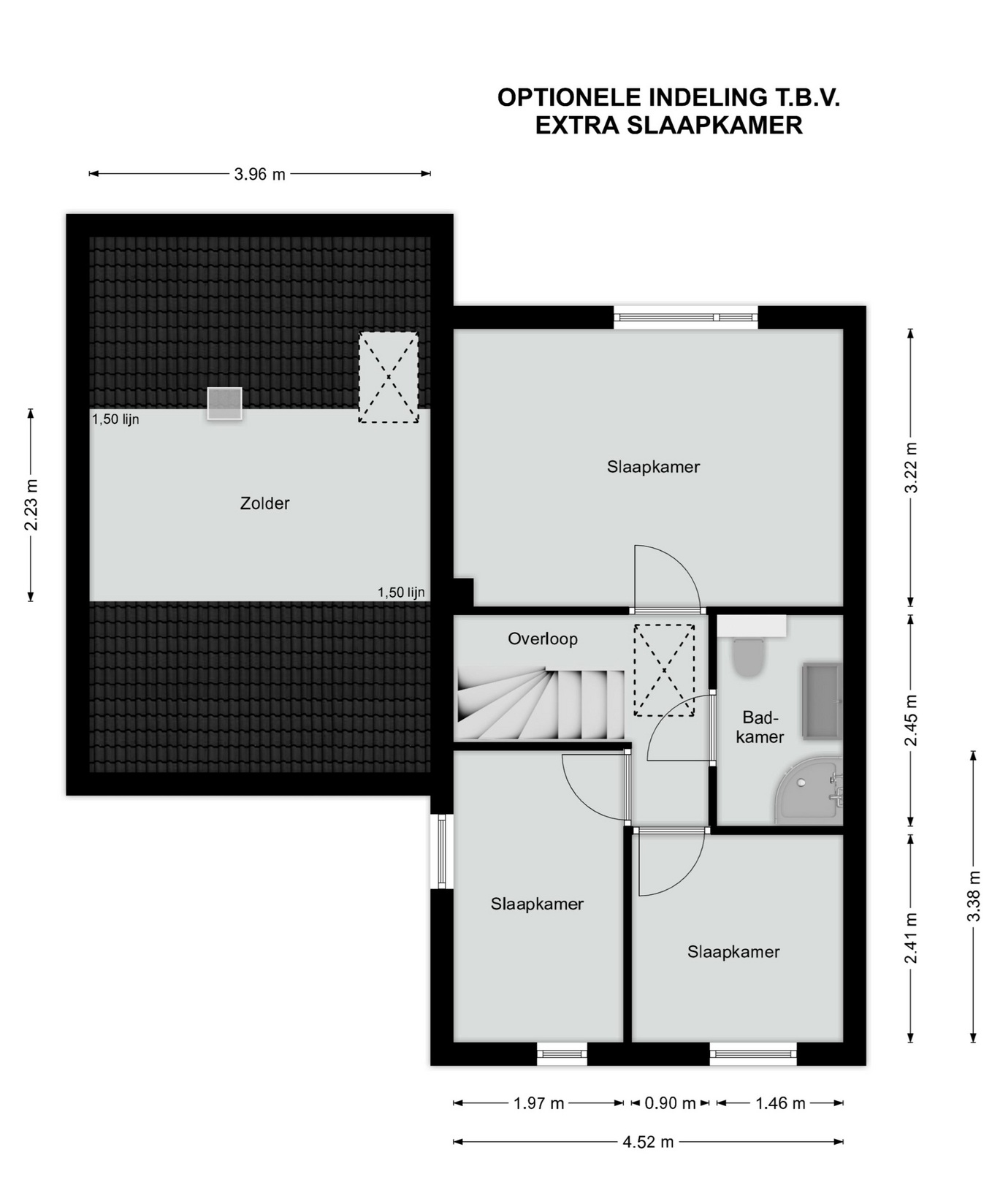Eerste verdieping optioneel