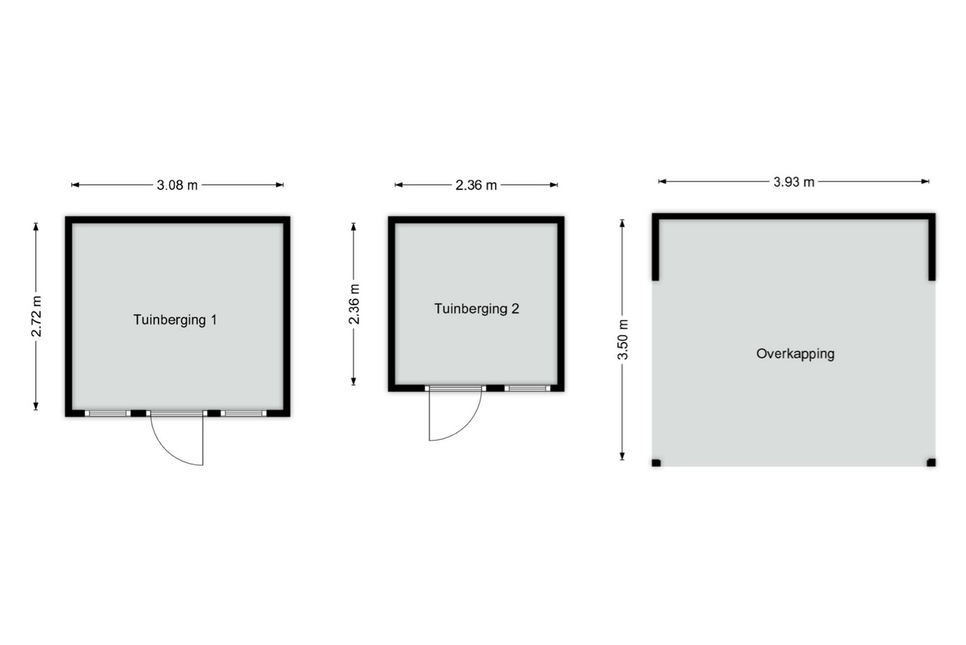 Tuinberging en overkapping