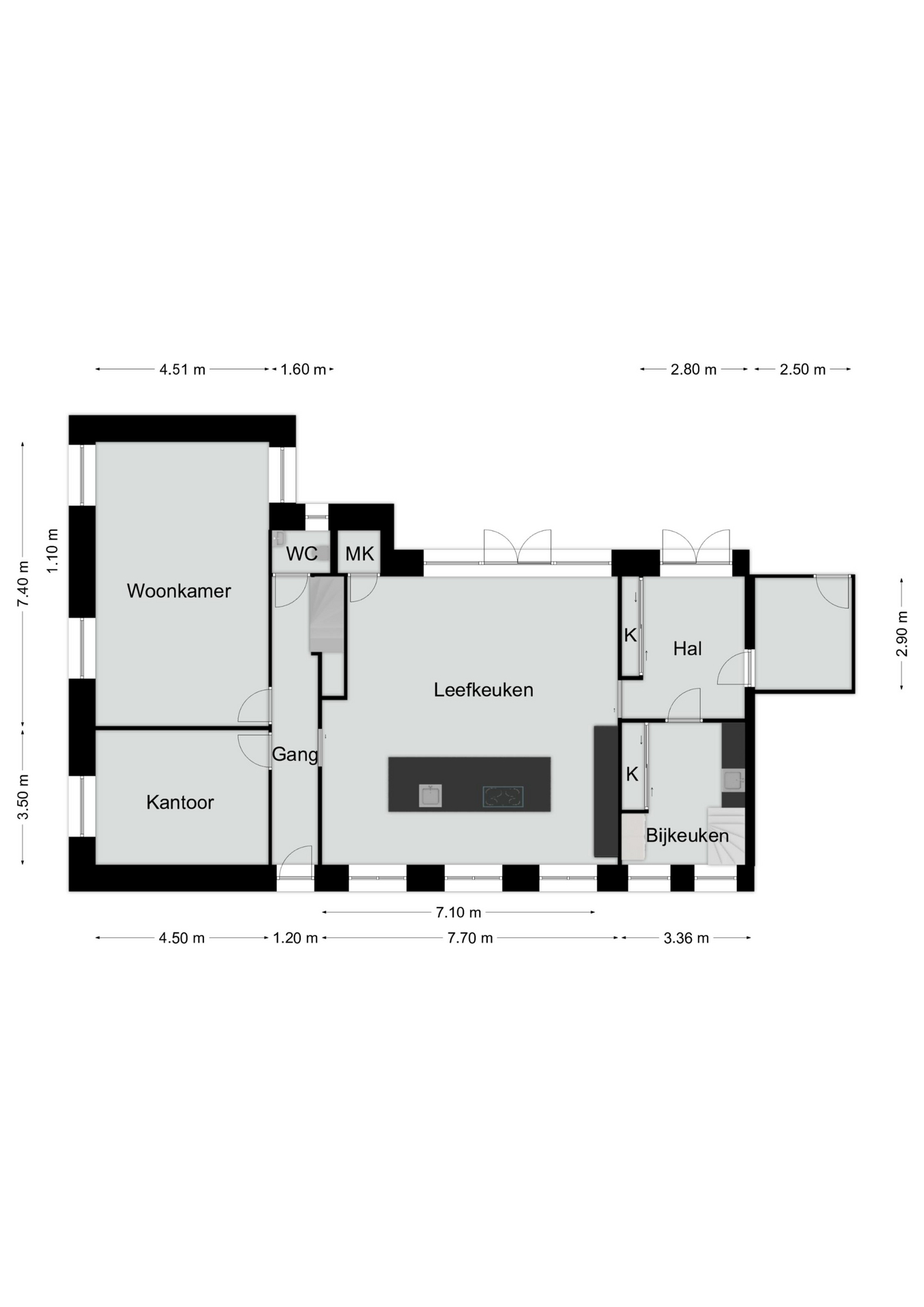 Begane grond woonhuis